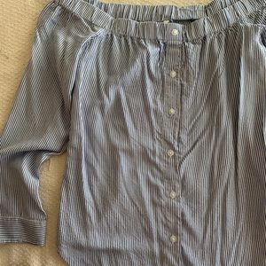 Off the shoulder striped top